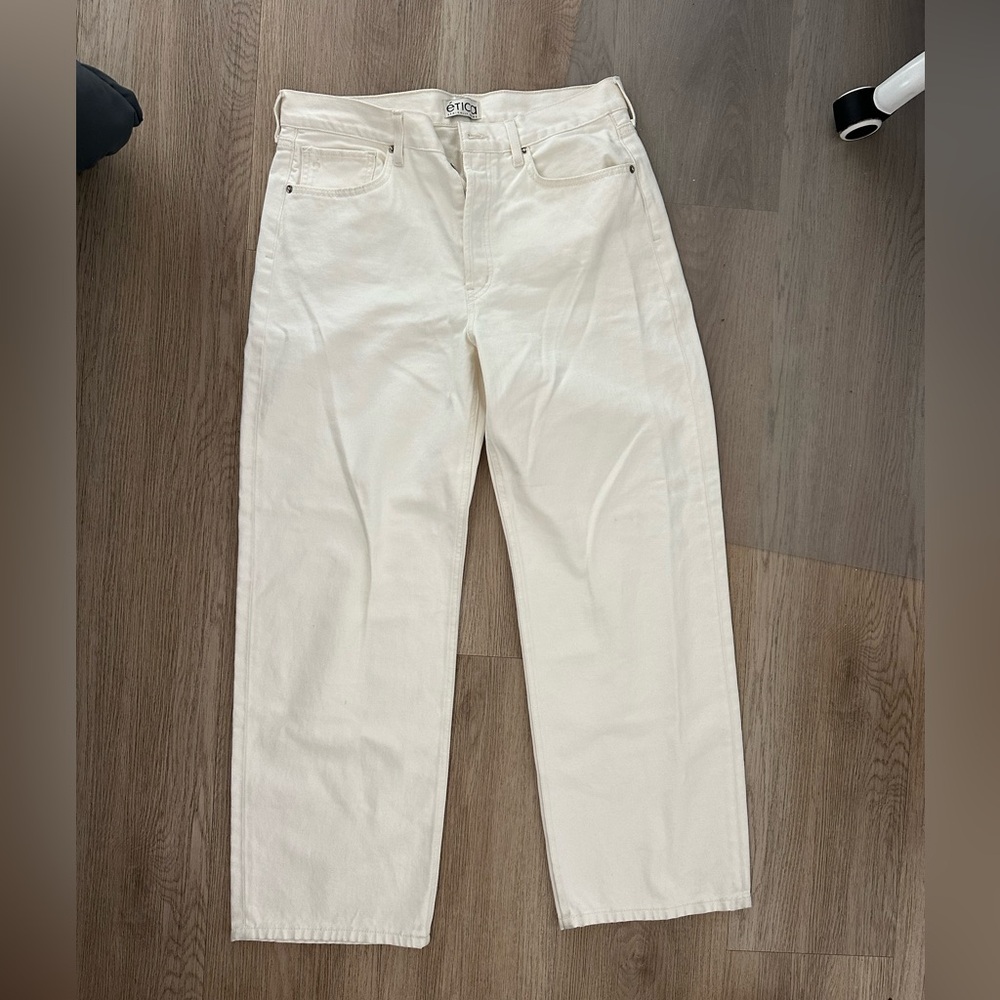 Ética Cream Denim Pants